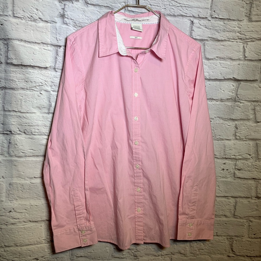 **4/$20**Van Heusen XXL pink white mini check shirt